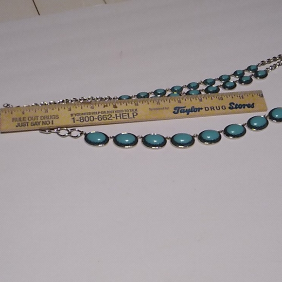 Nwt Faux Turquoise Blue Necklace - Picture 10 of 10